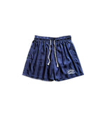 SHORT - RAYURE BLEU